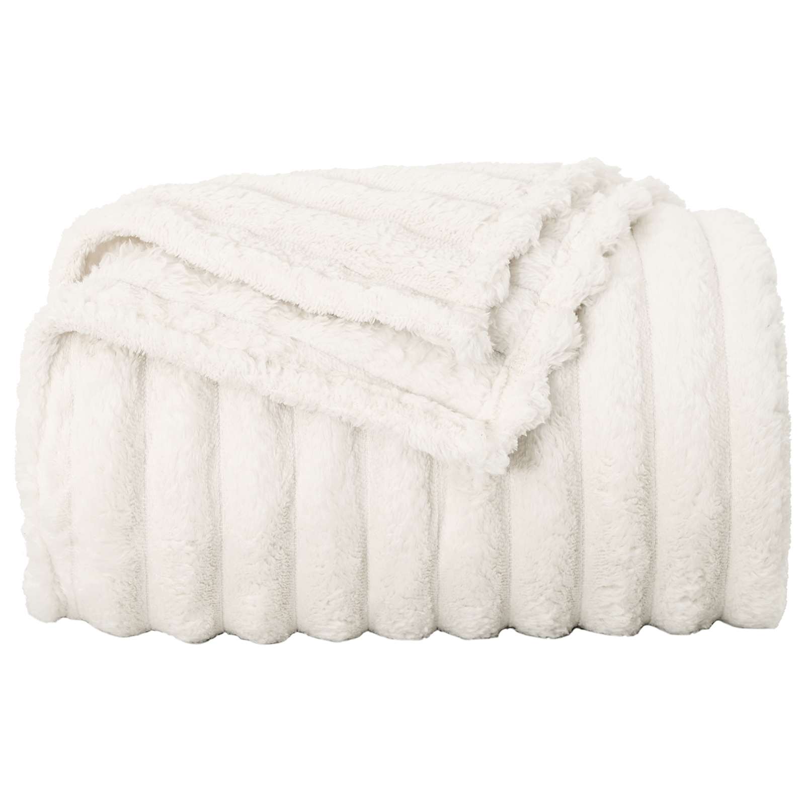 Pokrivači za bacanje 6 pcs Krema 150 x 130 cm Runo