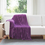 Pokrivači za bacanje 6 pcs Ljubičasta 150 x 130 cm Runo