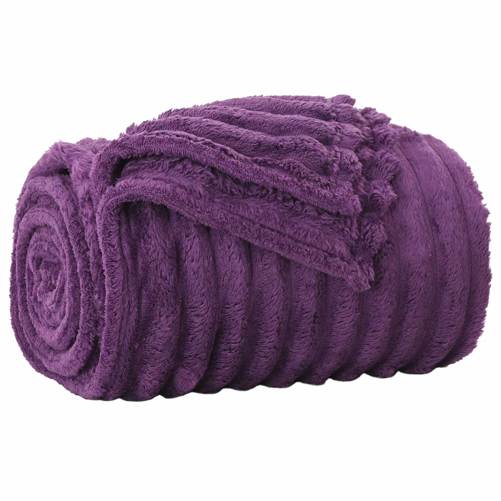 Pokrivači za bacanje 6 pcs Ljubičasta 240 x 220 cm Runo