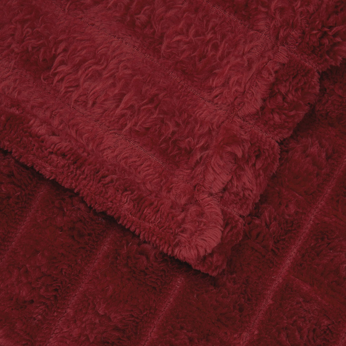 Pokrivač Bordeaux Crvena 150 x 130 cm Runo