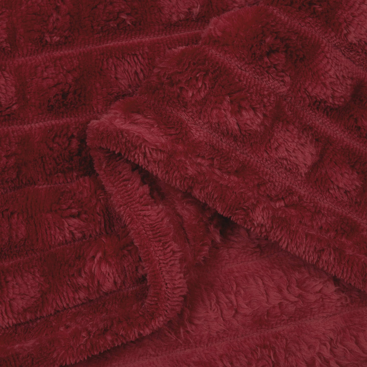 Pokrivač Bordeaux Crvena 150 x 130 cm Runo