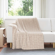 Pokrivači za bacanje 6 pcs Bež 200 x 150 cm Runo