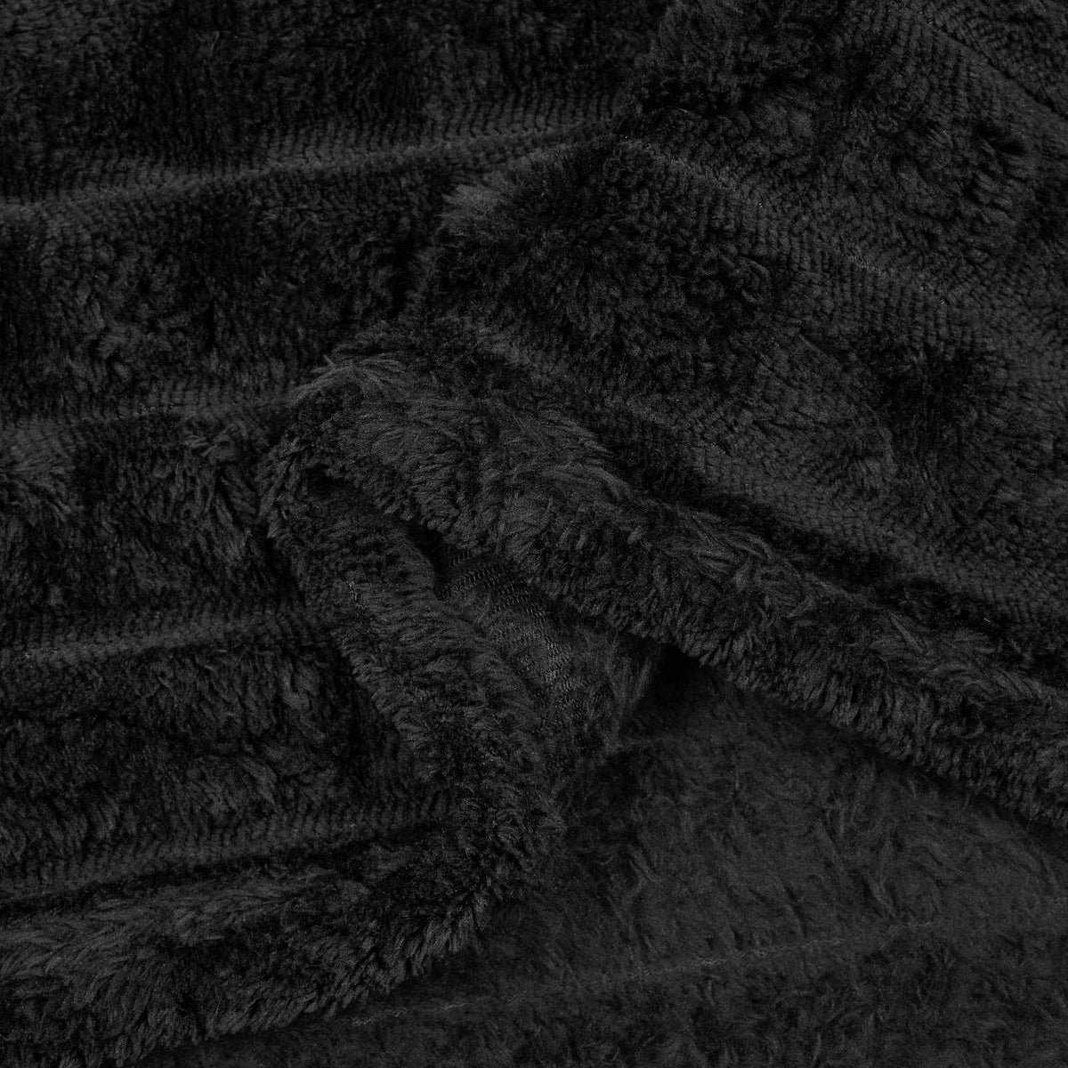 Pokrivači za bacanje 6 pcs Crna 270 x 240 cm Runo