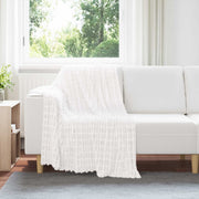Pokrivači za bacanje 6 pcs Bijelo 150 x 130 cm Runo