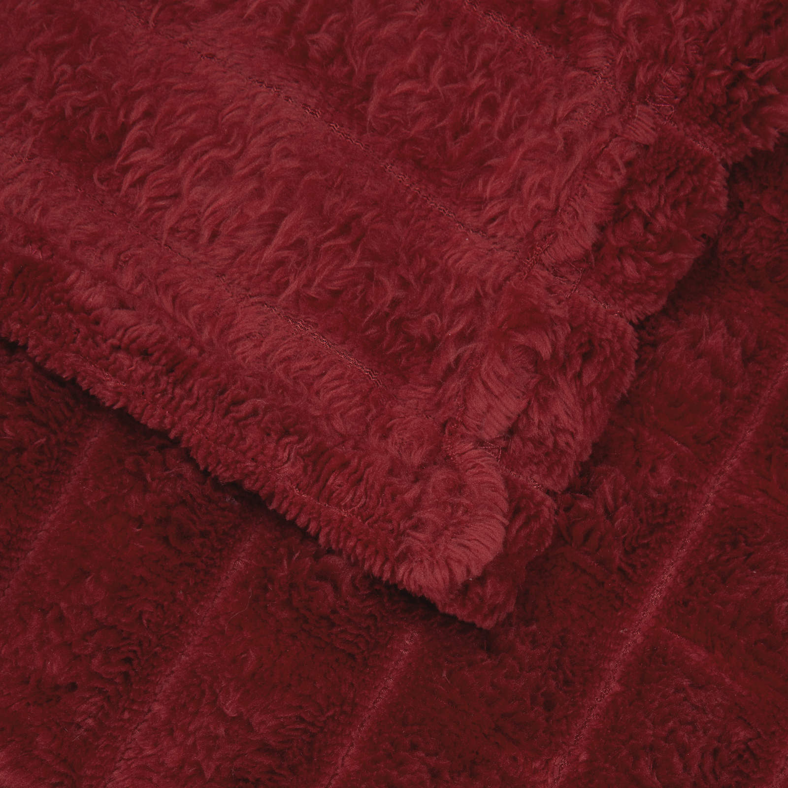 Pokrivači za bacanje 6 pcs Bordeaux Crvena 150 x 130 cm Runo