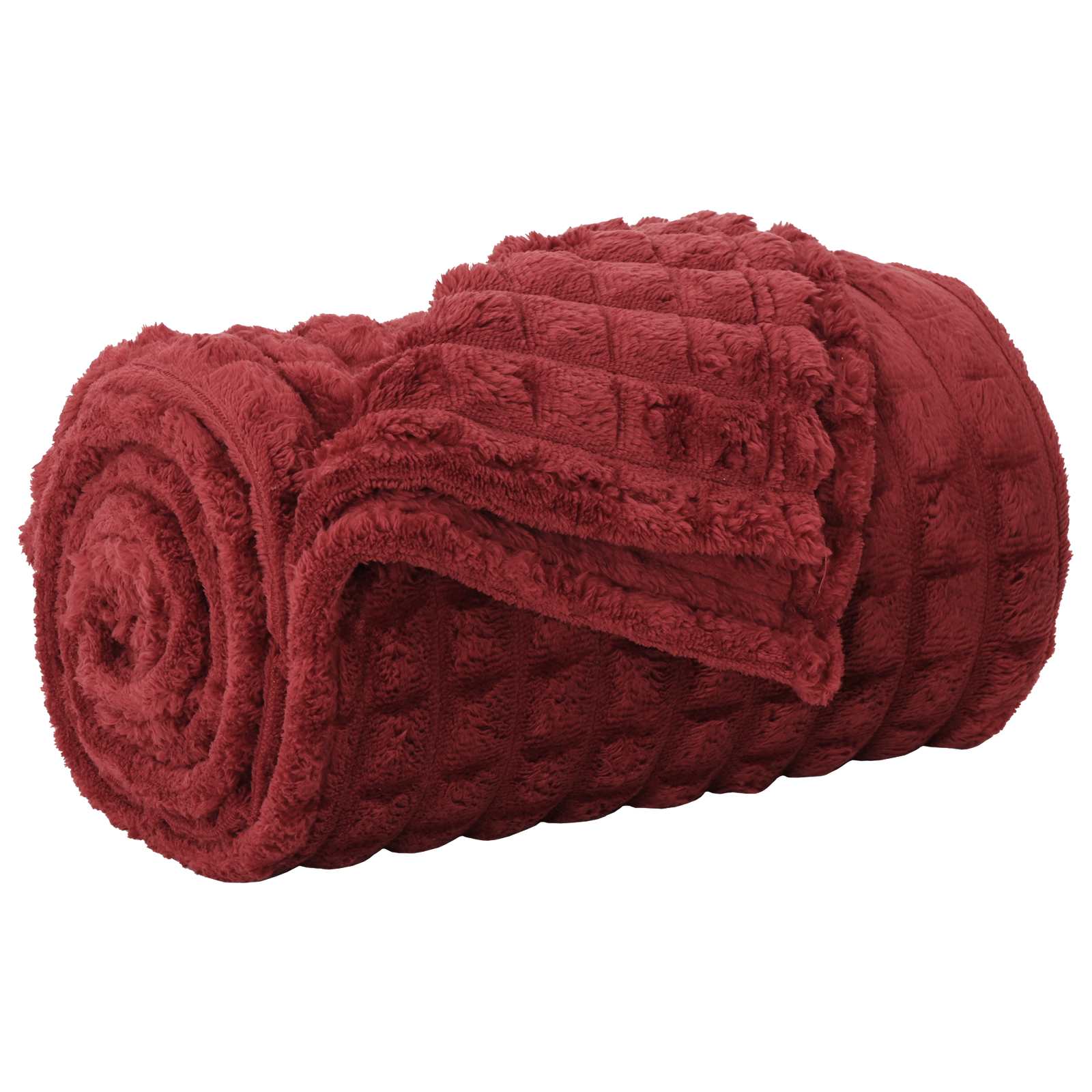 Pokrivači za bacanje 6 pcs Bordeaux Crvena 150 x 130 cm Runo