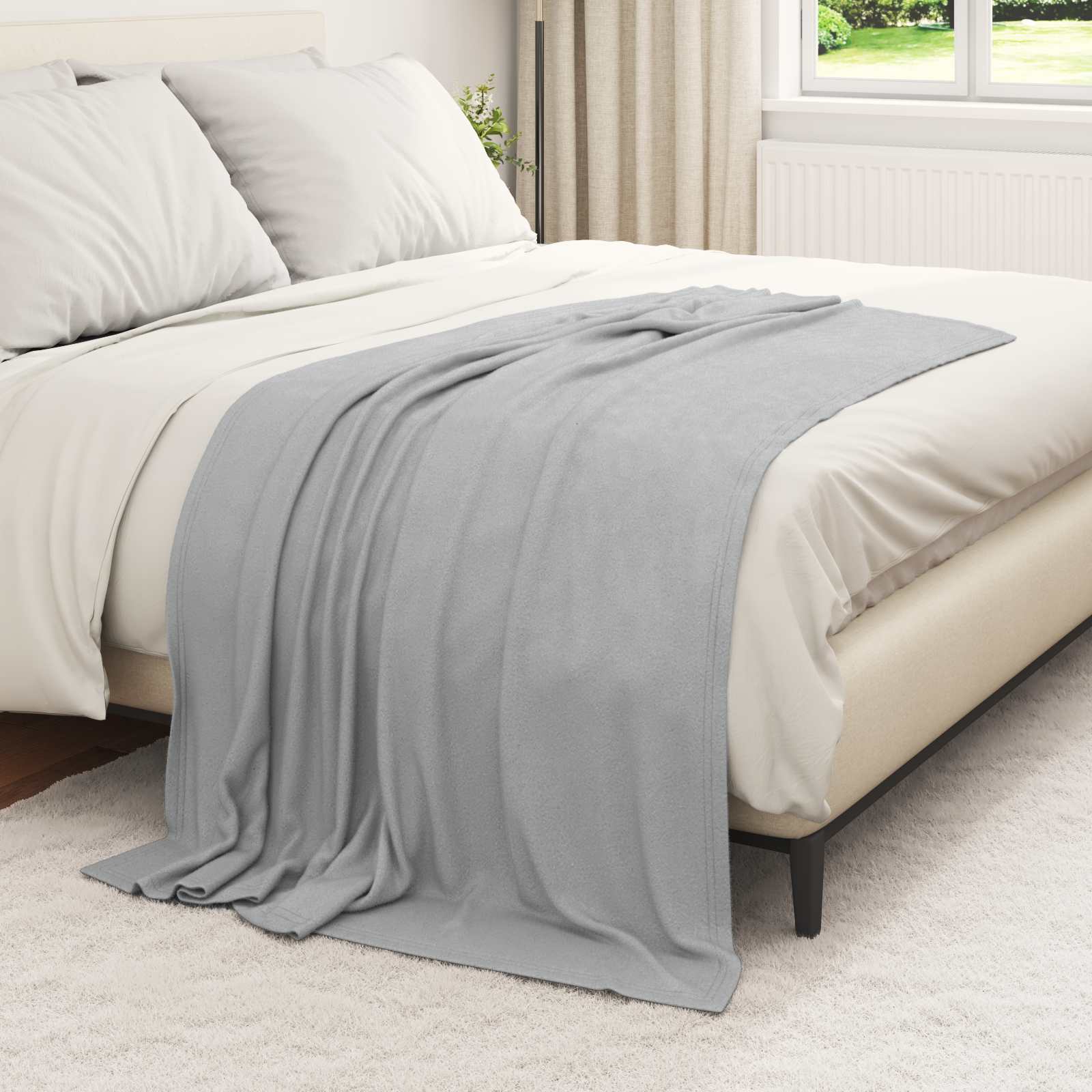 Pokrivači za bacanje 6 pcs Siva 170 x 130 cm Runo
