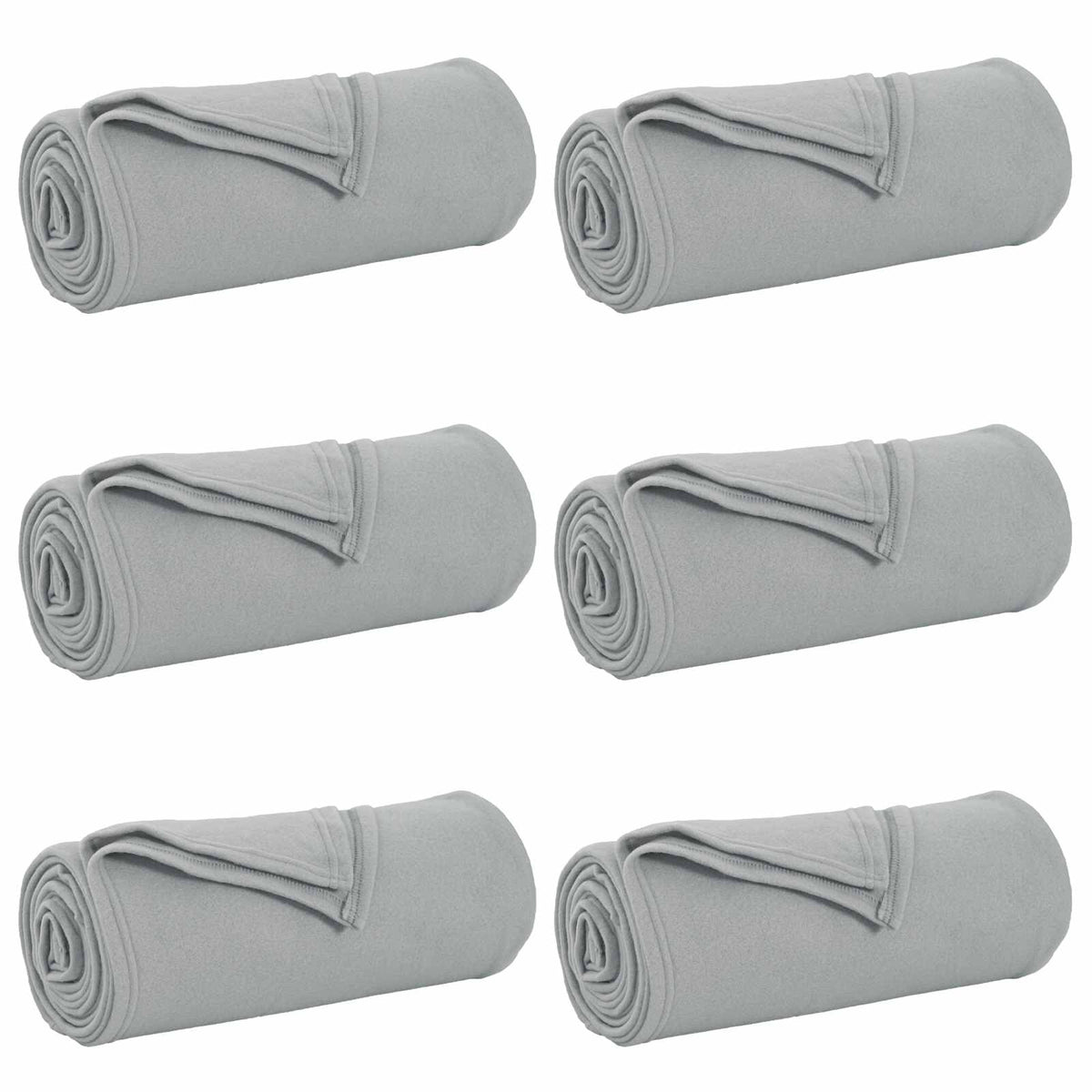 Pokrivači za bacanje 6 pcs Siva 170 x 130 cm Runo