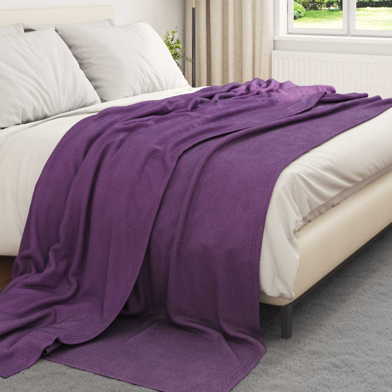 Pokrivači za bacanje 6 pcs Ljubičasta 240 x 220 cm Runo