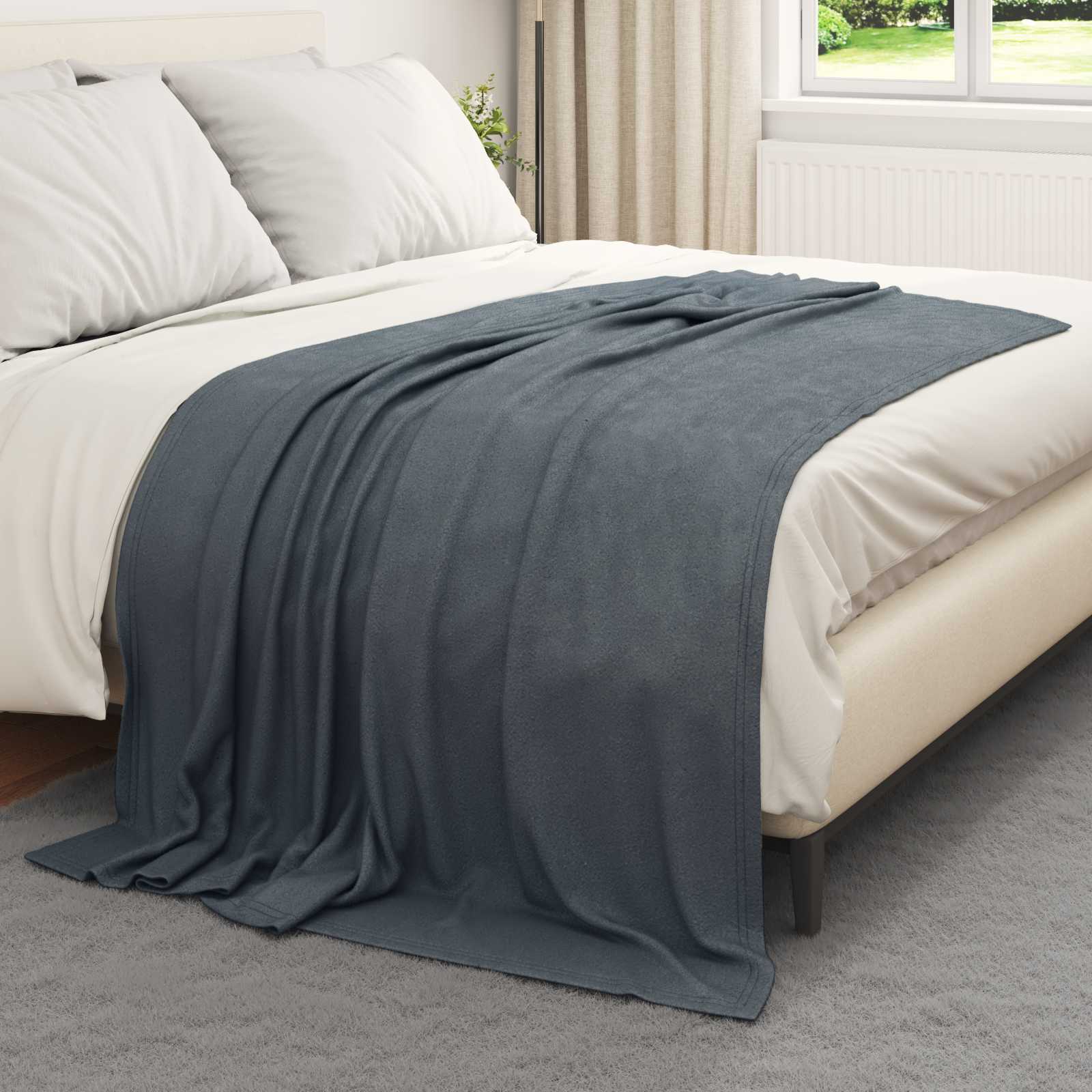 Pokrivači za bacanje 24 pcs Tamno siva 200 x 150 cm Runo