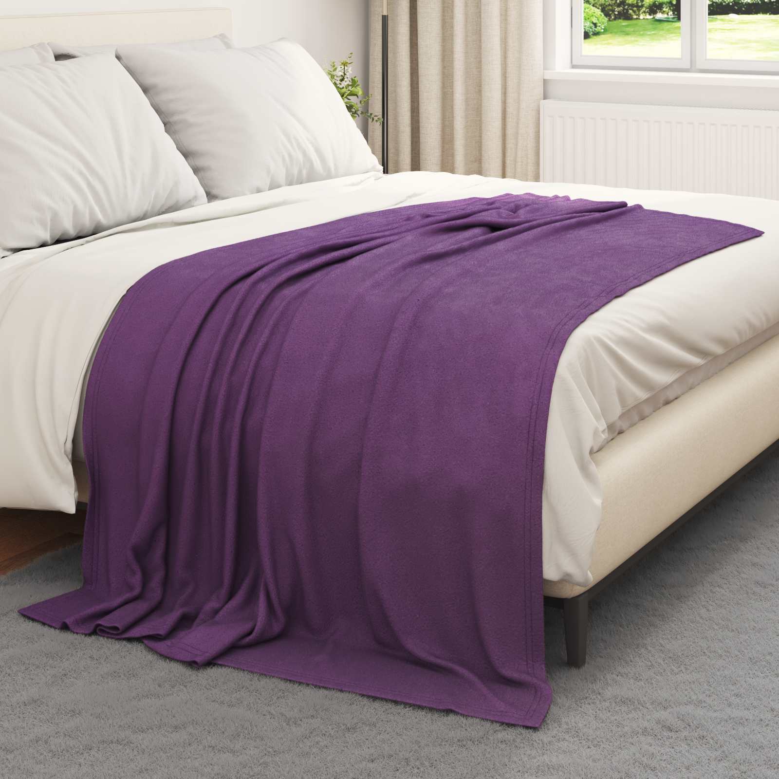 Pokrivači za bacanje 24 pcs Ljubičasta 200 x 150 cm Runo