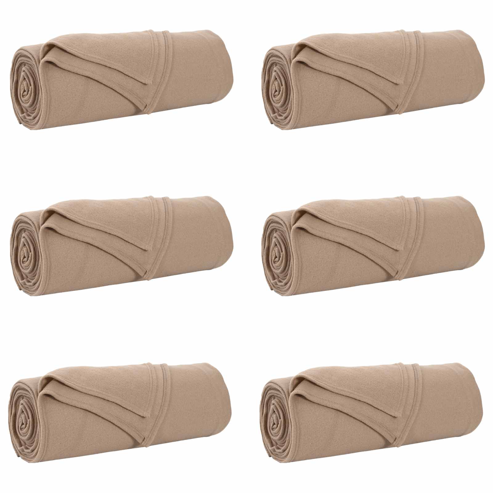 Pokrivači za bacanje 6 pcs Kamel 350 x 270 cm Runo