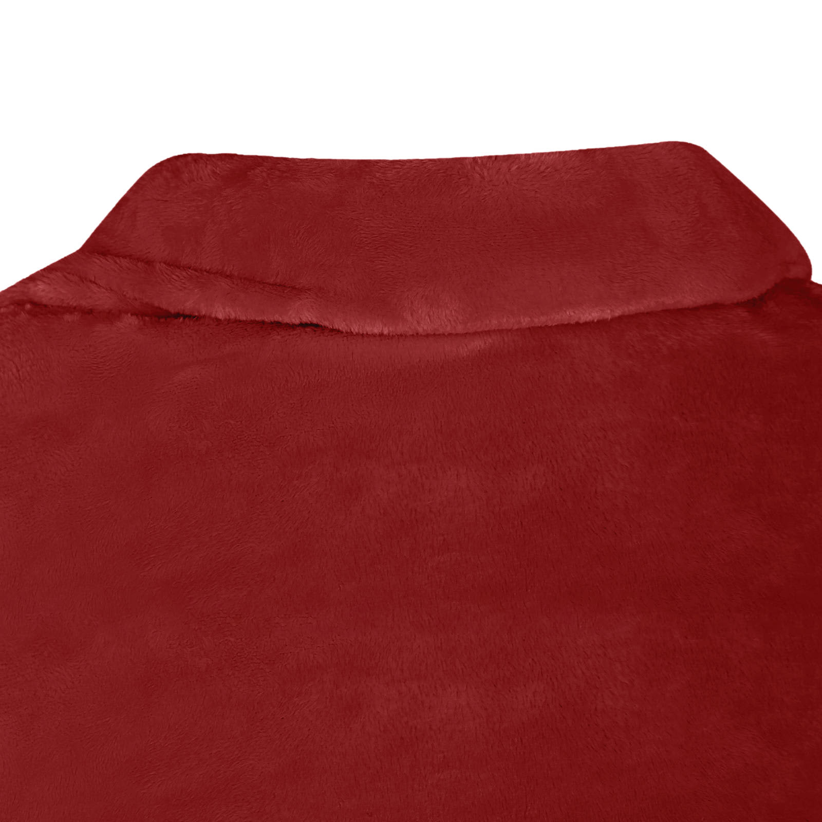 Deka majica s kapuljačom Bordeaux Crvena M Flanel
