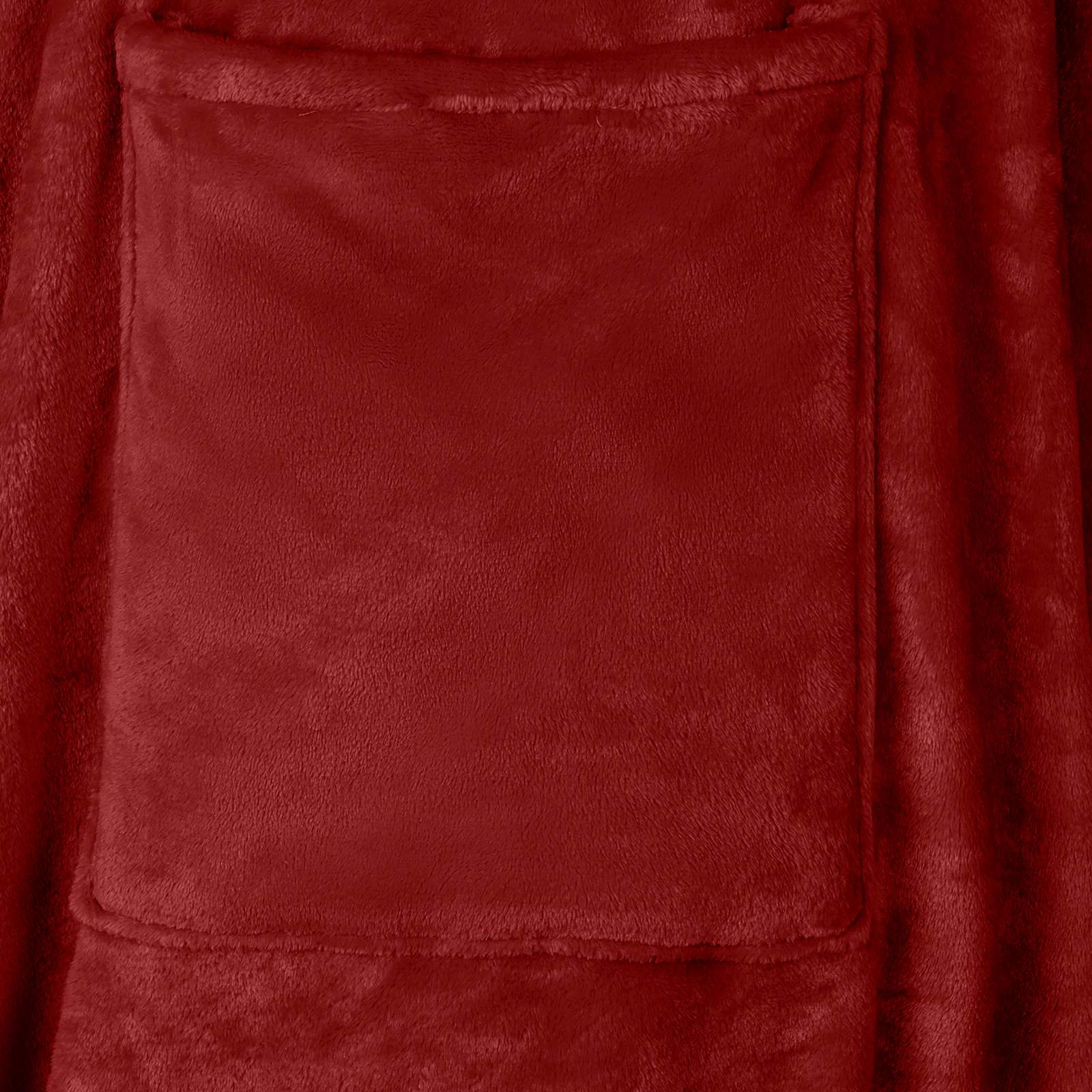 Deka majica s kapuljačom Bordeaux Crvena M Flanel