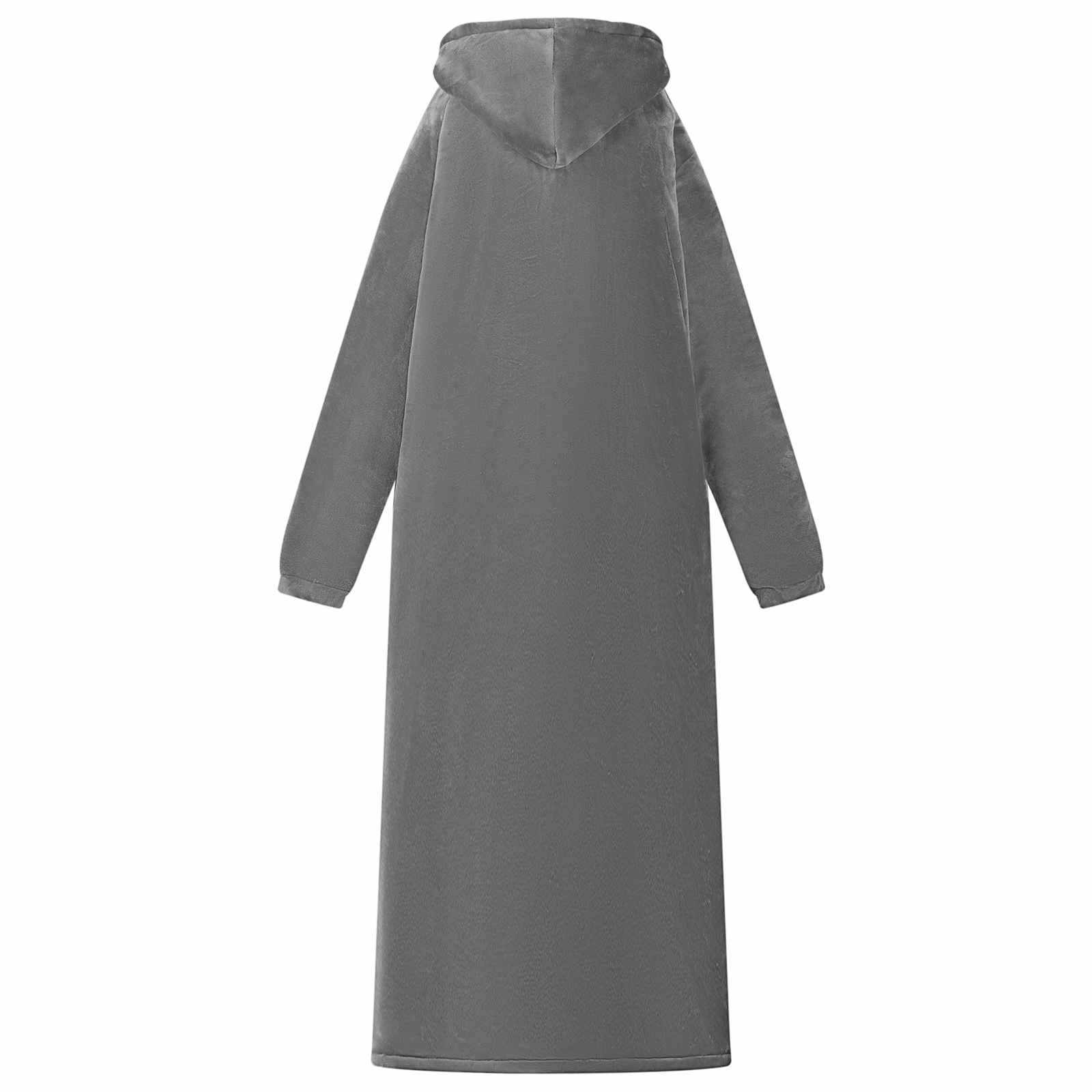 Deka majica s kapuljačom Tamno siva L Flis i flanel