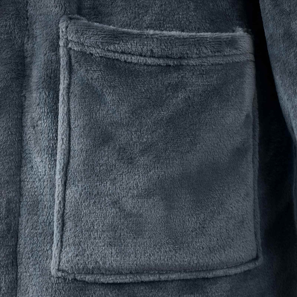 Bade mantil bez kapuljače Mornarsko plava xxxl Flanel