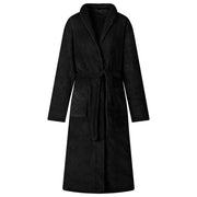 Bade mantil bez kapuljače Crna xl Flanel