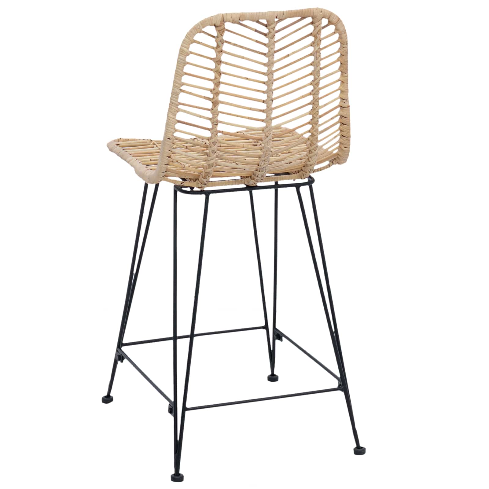 Barski stolac 2 pcs 44,5 x 54,5 x 97,5 cm Ratan i čelik
