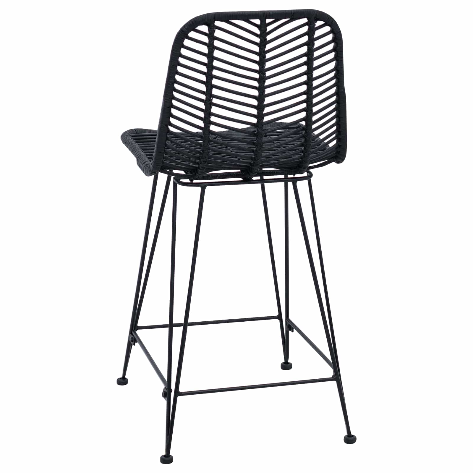 Barski stolac 2 pcs 44,5 x 54,5 x 97,5 cm Ratan i čelik