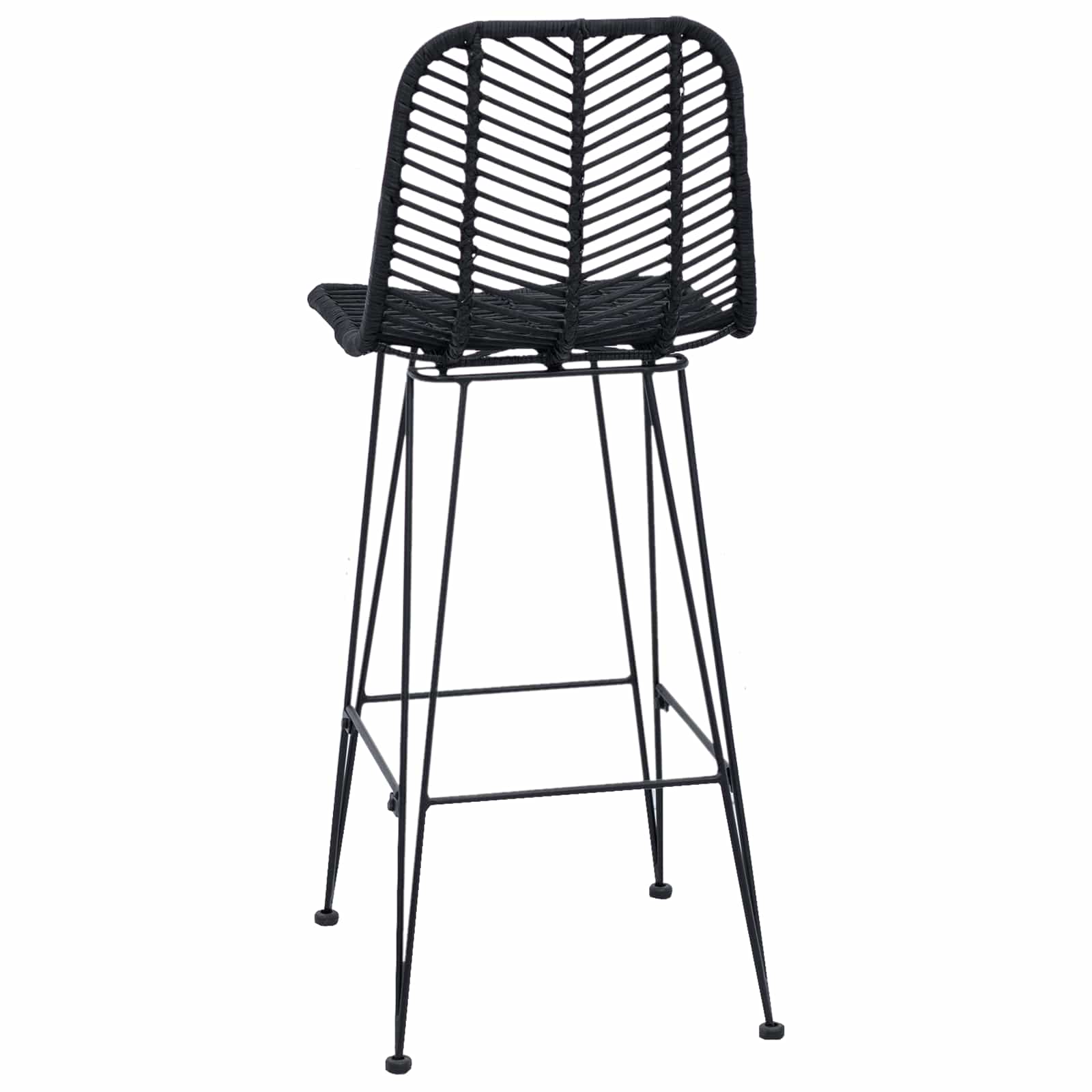 Barski stolac 2 pcs 44 x 52 x 111 cm Ratan i čelik