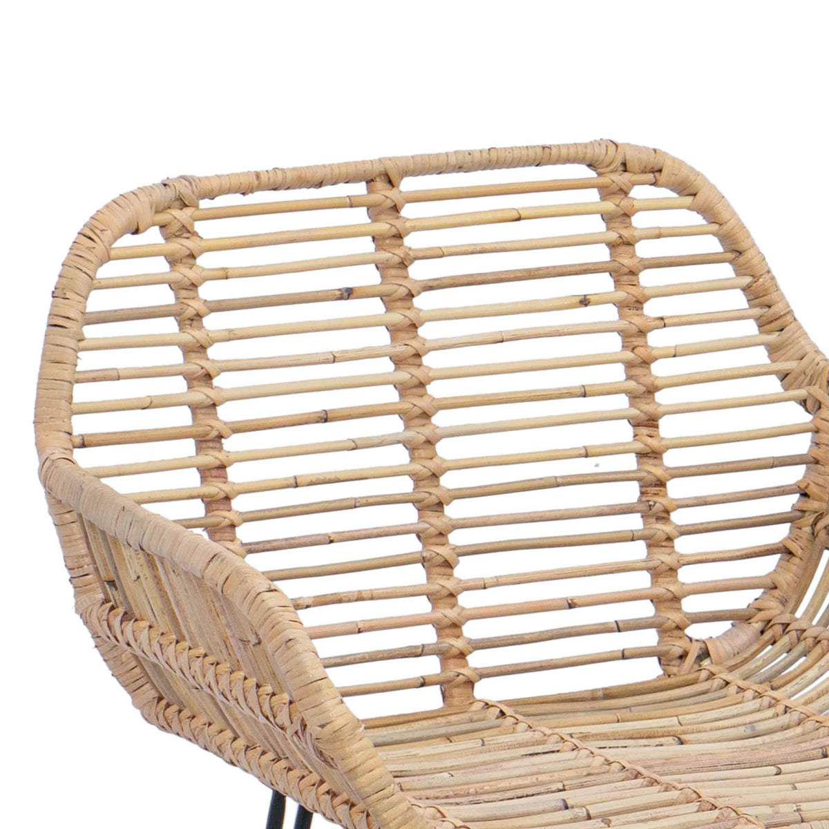 Barski stolac 2 pcs 55 x 52 x 92 cm Ratan i čelik