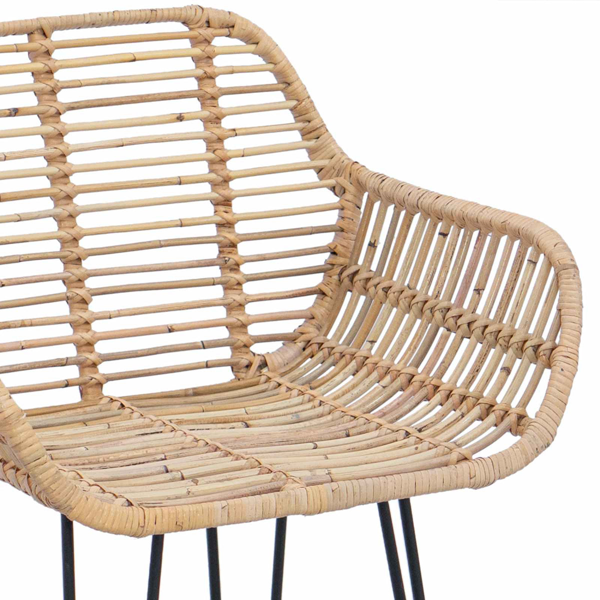 Barski stolac 2 pcs 55 x 52 x 105 cm Ratan i čelik