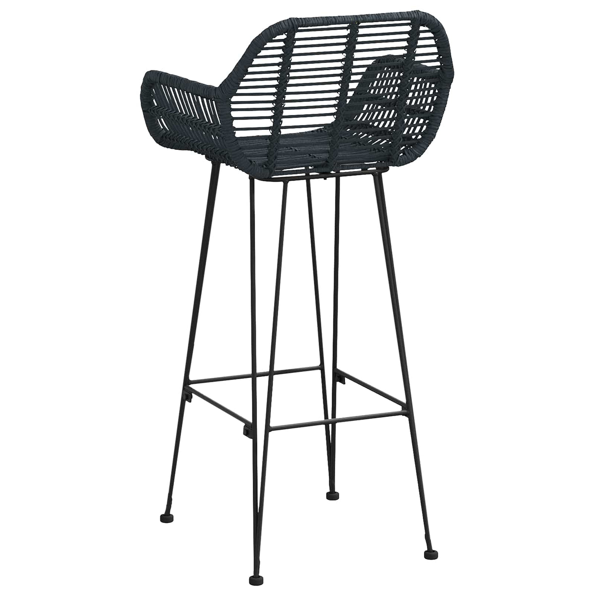 Barski stolac 2 pcs 55 x 52 x 105 cm Ratan i čelik