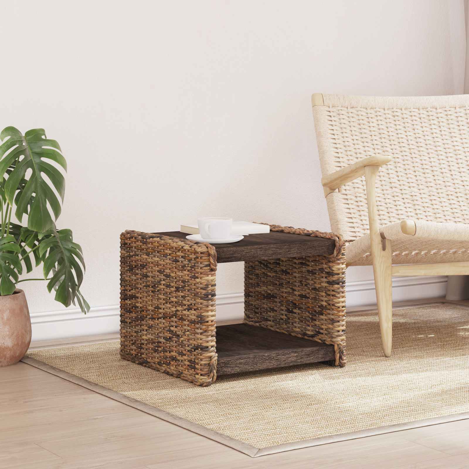 Stolić za kavu Prirodna 45 x 45 x 45 cm