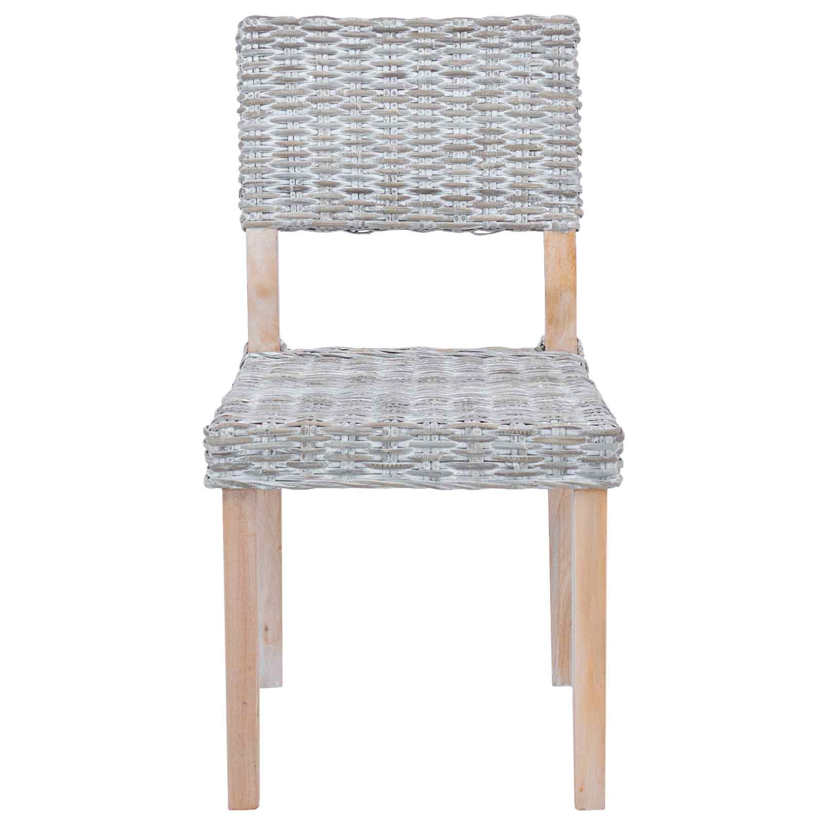 Stolac za blagovanje 2 pcs Kubu Ratan Bijelo pranje