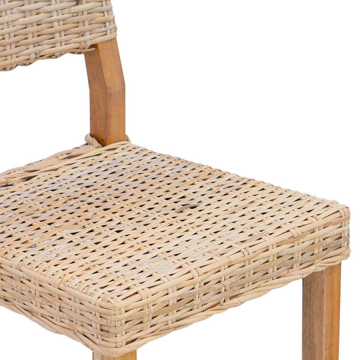 Stolac za blagovanje 2 pcs Kubu Ratan Prirodna 46 x 55 x 84 cm