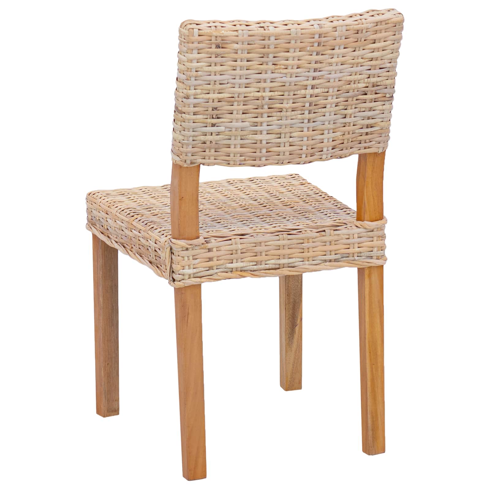 Stolac za blagovanje 2 pcs Kubu Ratan Prirodna 46 x 55 x 84 cm