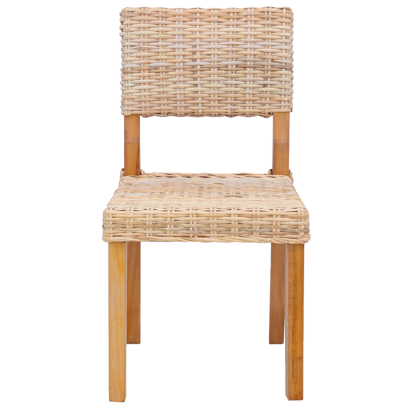 Stolac za blagovanje 2 pcs Kubu Ratan Prirodna 46 x 55 x 84 cm
