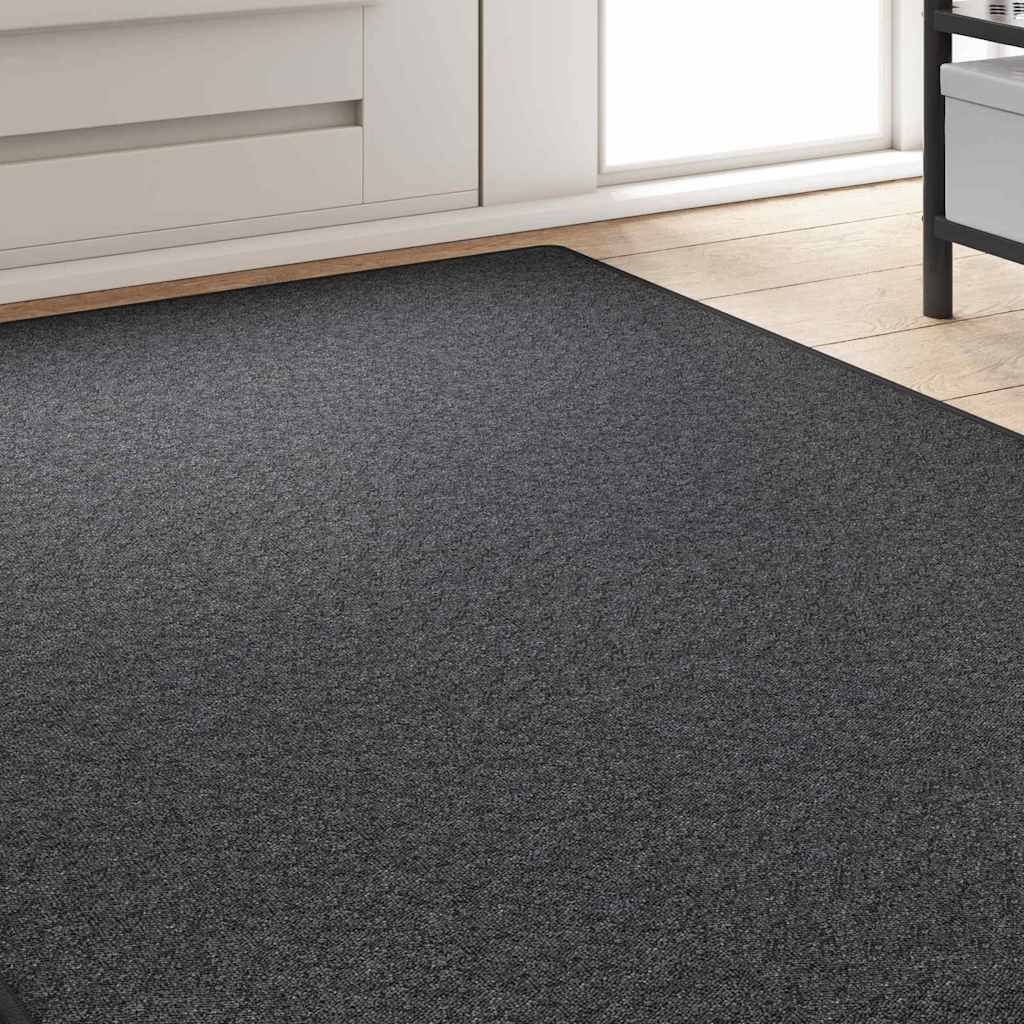 Tepih trkač Tamno siva 100 x 300 cm 100% Polipropilen