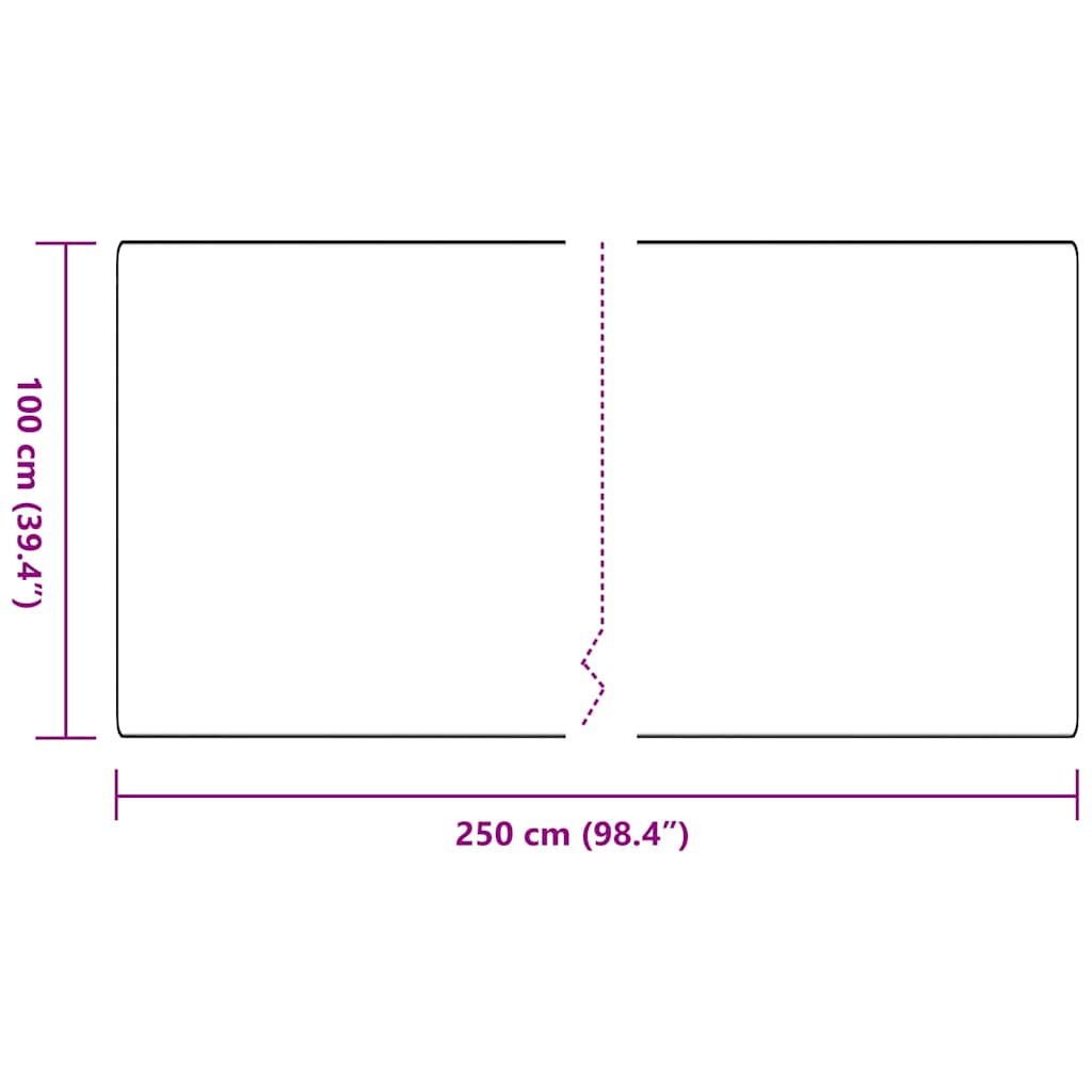 Tepih trkač Svijetlo siva 100 x 250 cm 100% Polipropilen