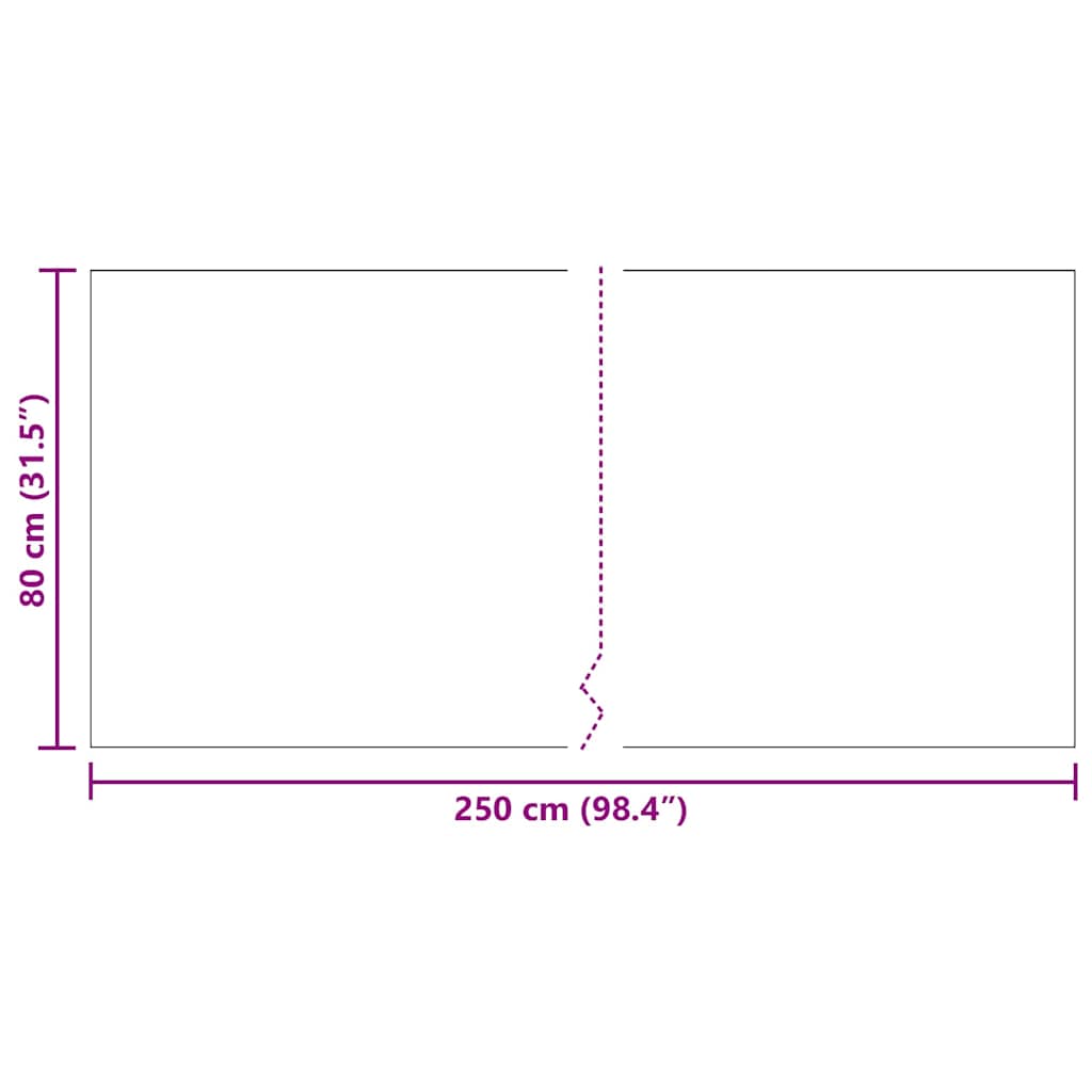Tepih trkač Siva 80 x 250 cm tkanina