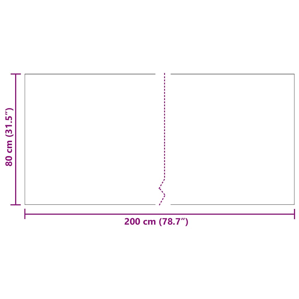 Tepih trkač Antracit 80 x 200 cm tkanina