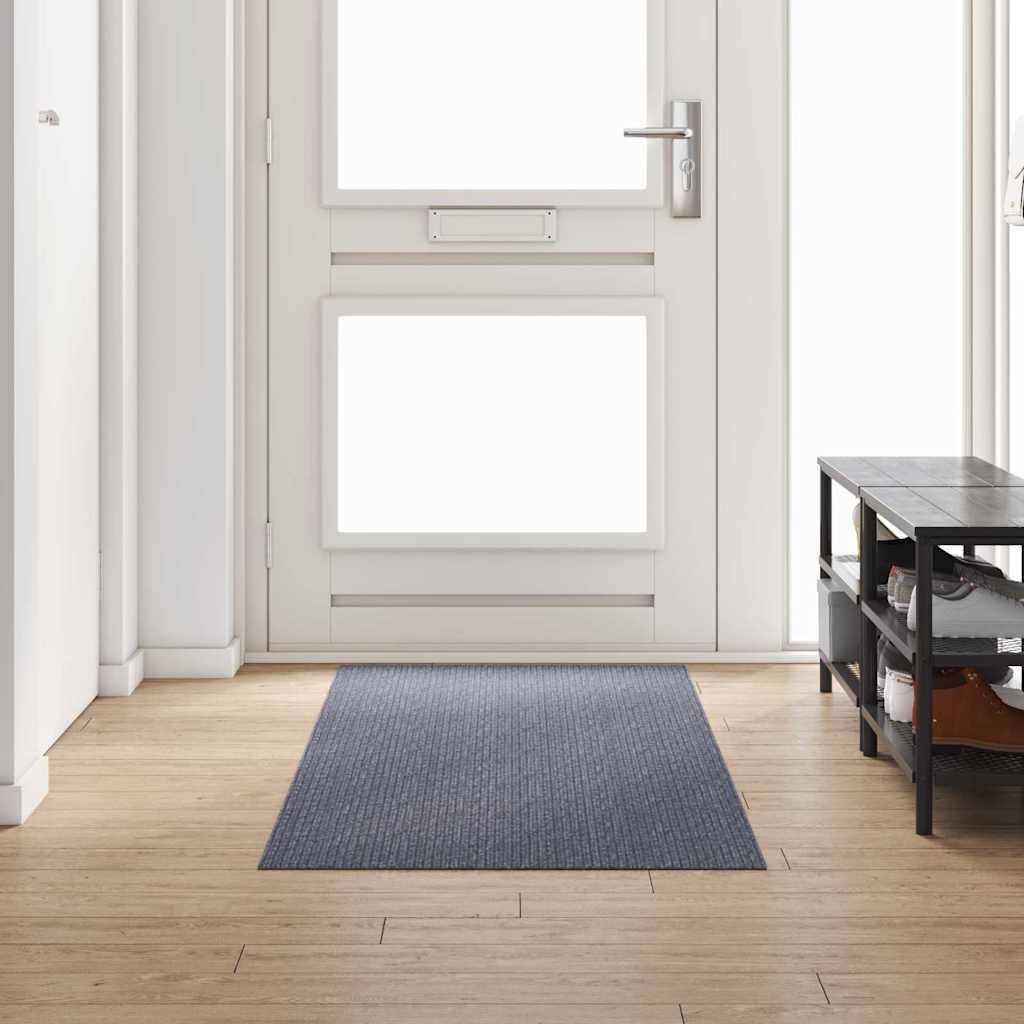 Tepih trkač Svijetlo siva 80 x 250 cm tkanina