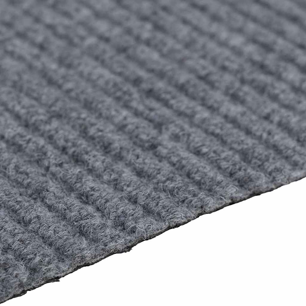 Tepih trkač Svijetlo siva 80 x 300 cm tkanina