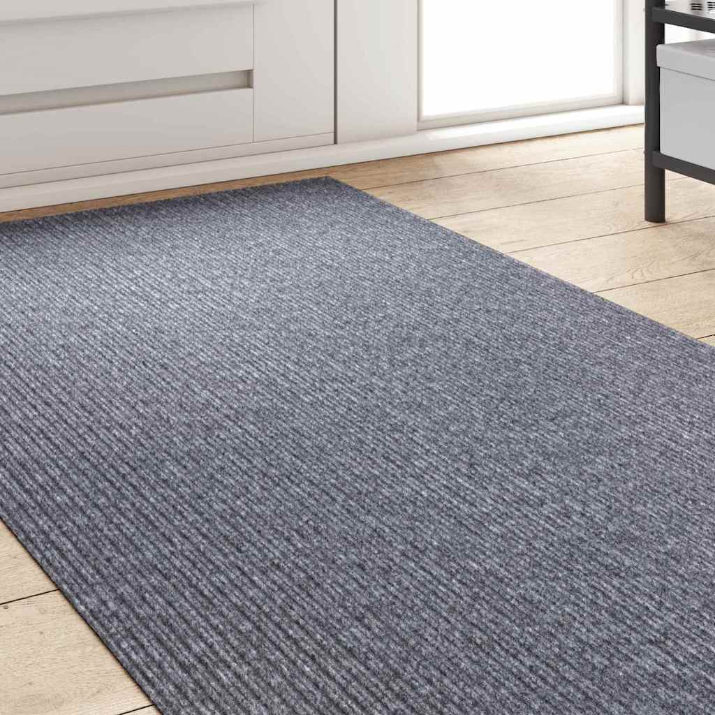 Tepih trkač Svijetlo siva 80 x 300 cm tkanina