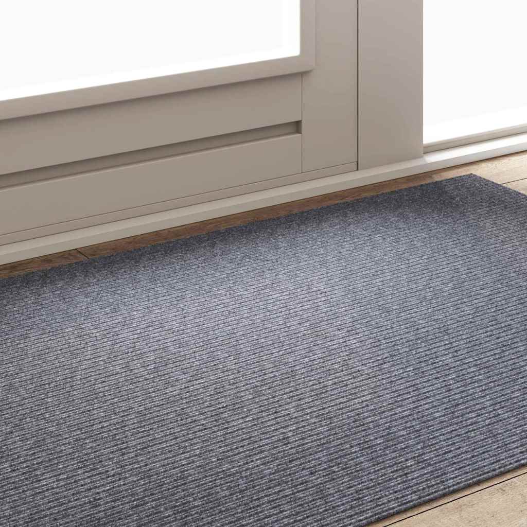 Tepih trkač Svijetlo siva 100 x 150 cm tkanina