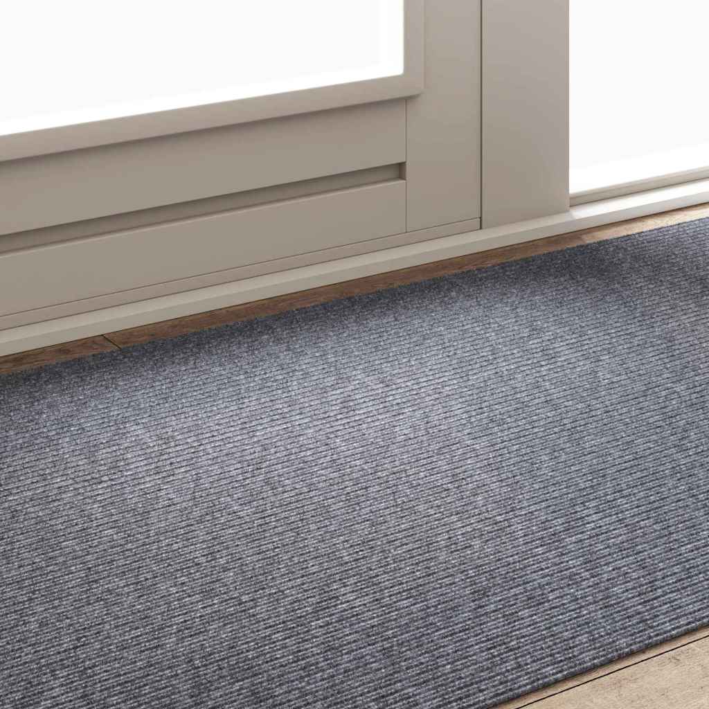 Tepih trkač Svijetlo siva 100 x 200 cm tkanina