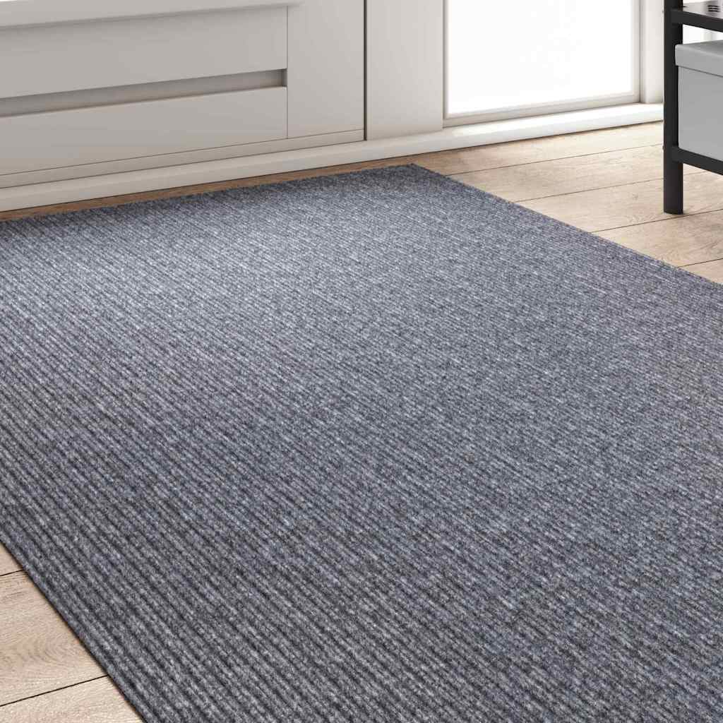 Tepih trkač Svijetlo siva 100 x 250 cm tkanina