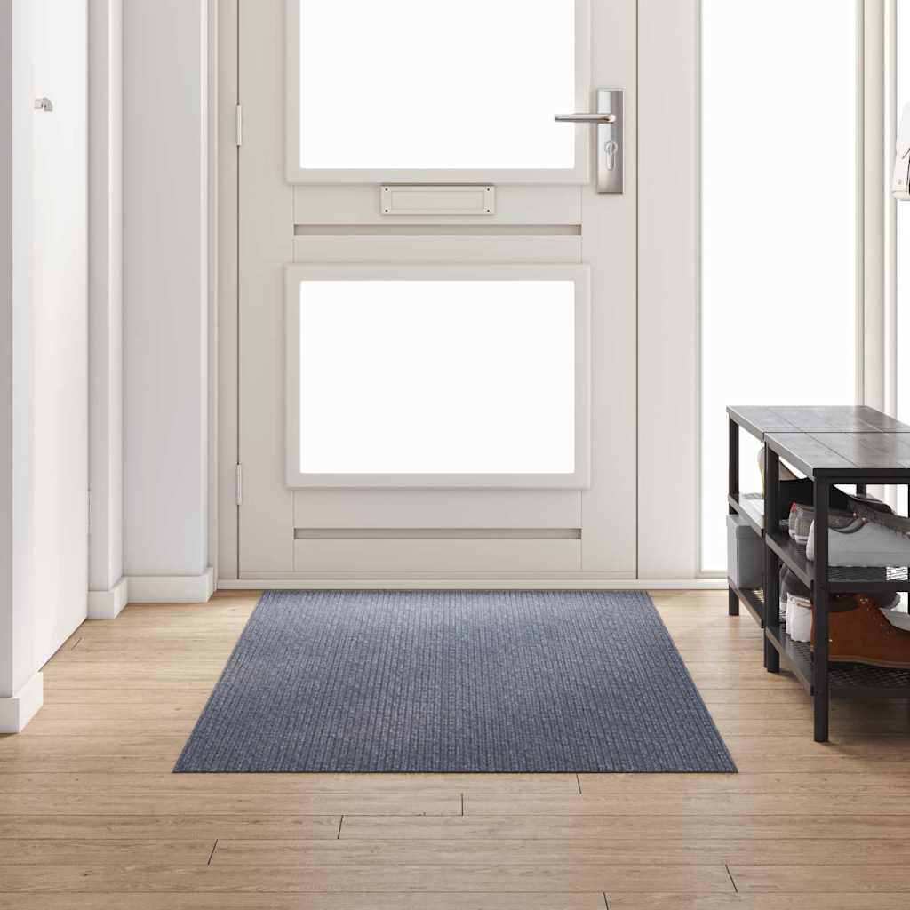 Tepih trkač Svijetlo siva 100 x 250 cm tkanina