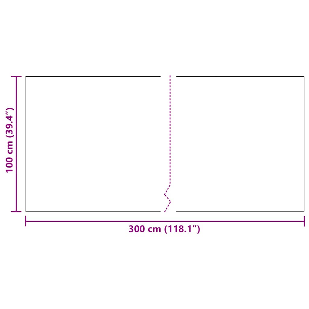 Tepih trkač Svijetlo siva 100 x 300 cm tkanina