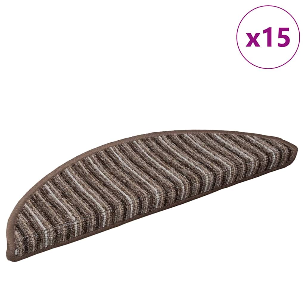 Samoljepljivi stepenasti ulošci 15 pcs Smeđa 56 x 17 x 3 cm