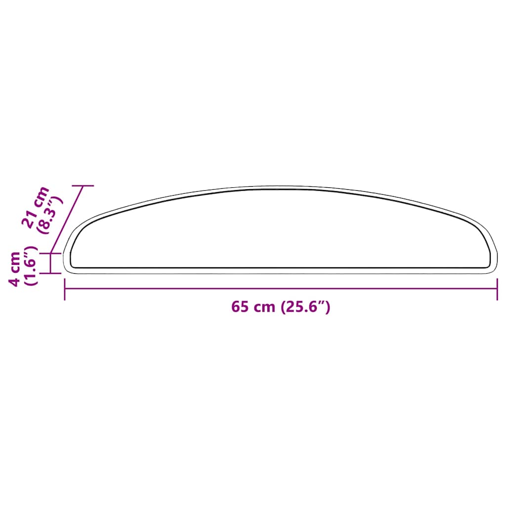 Samoljepljivi stepenasti ulošci 15 pcs Crvena 65 x 21 x 4 cm