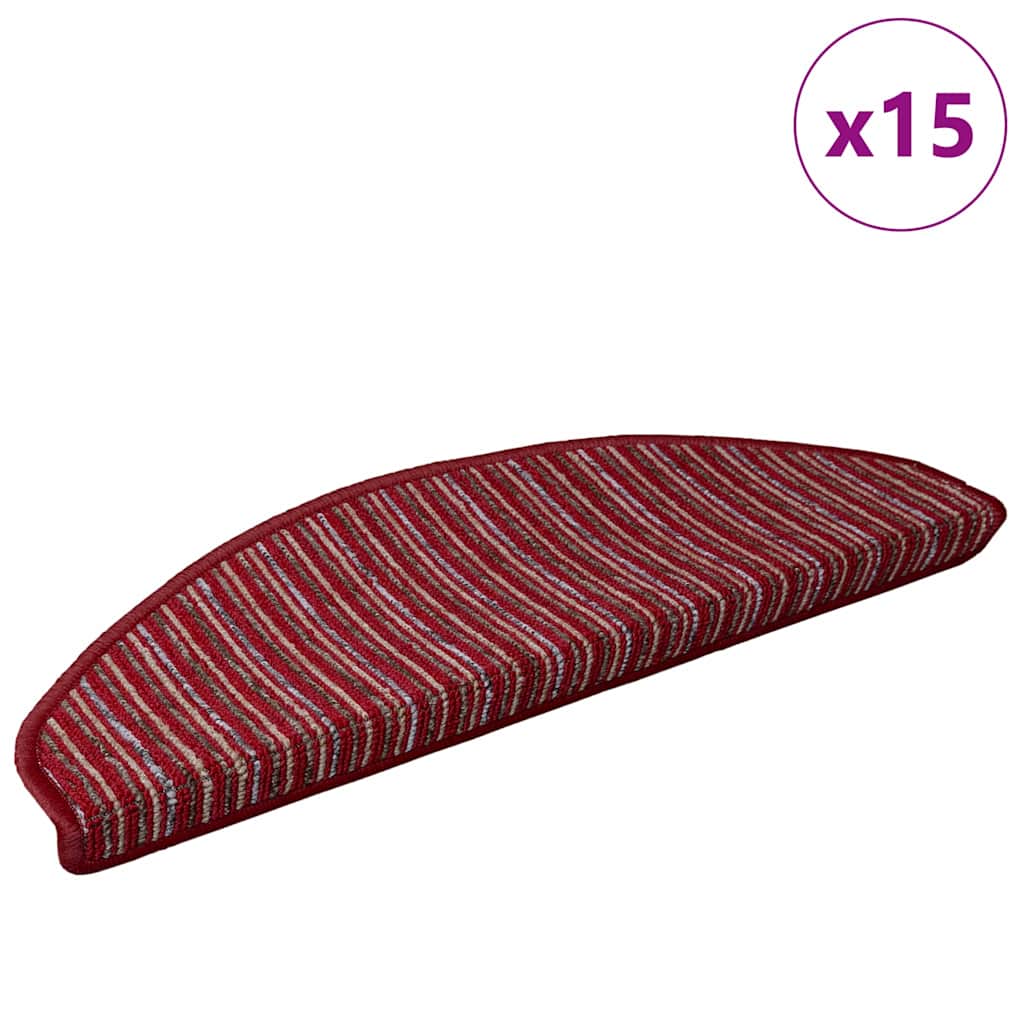 Samoljepljivi stepenasti ulošci 15 pcs Crvena 65 x 21 x 4 cm