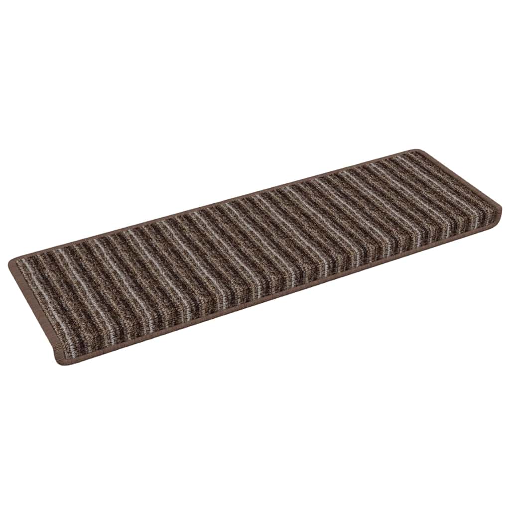 Samoljepljivi stepenasti ulošci 15 pcs Smeđa 65 x 21 x 4 cm