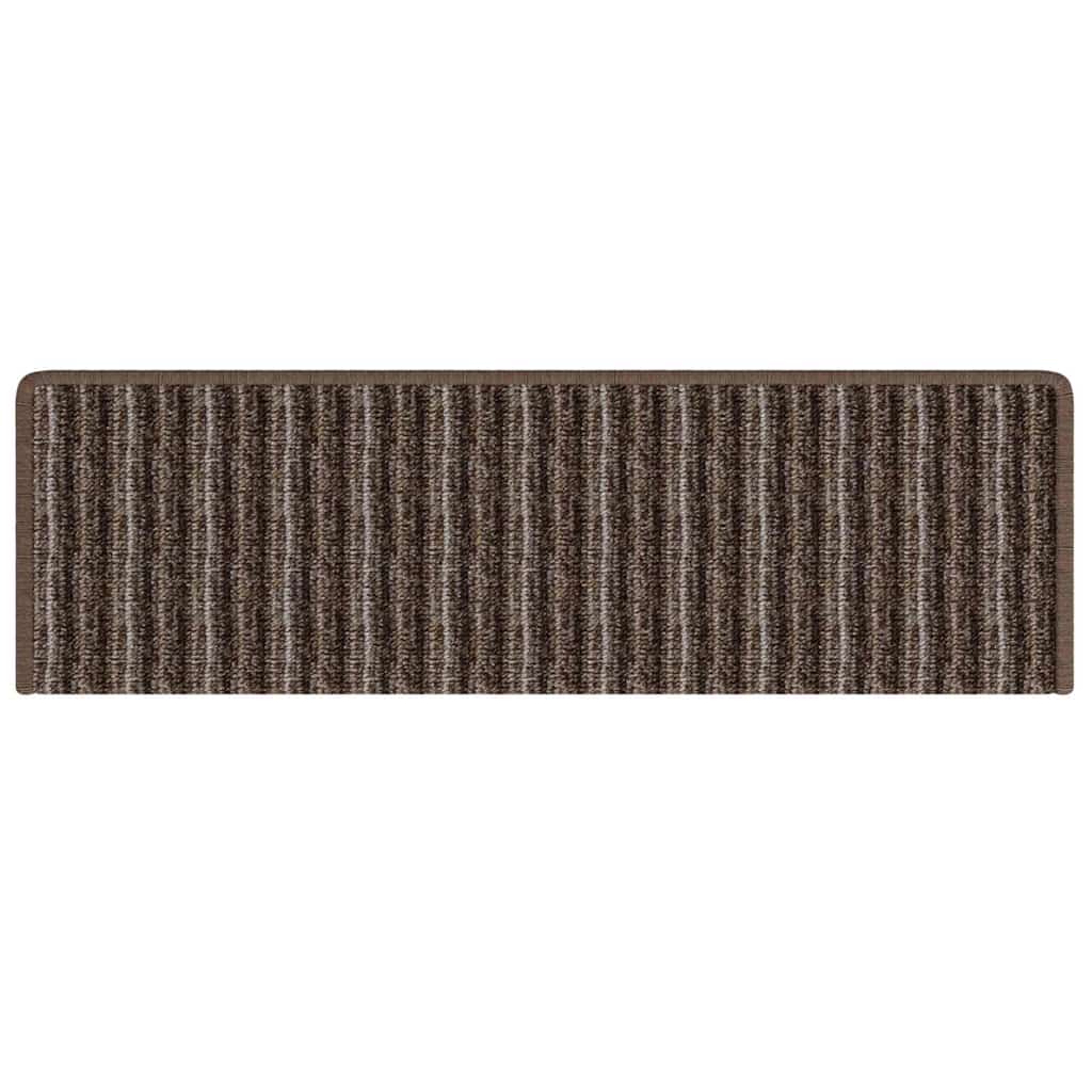 Samoljepljivi stepenasti ulošci 15 pcs Smeđa 65 x 21 x 4 cm