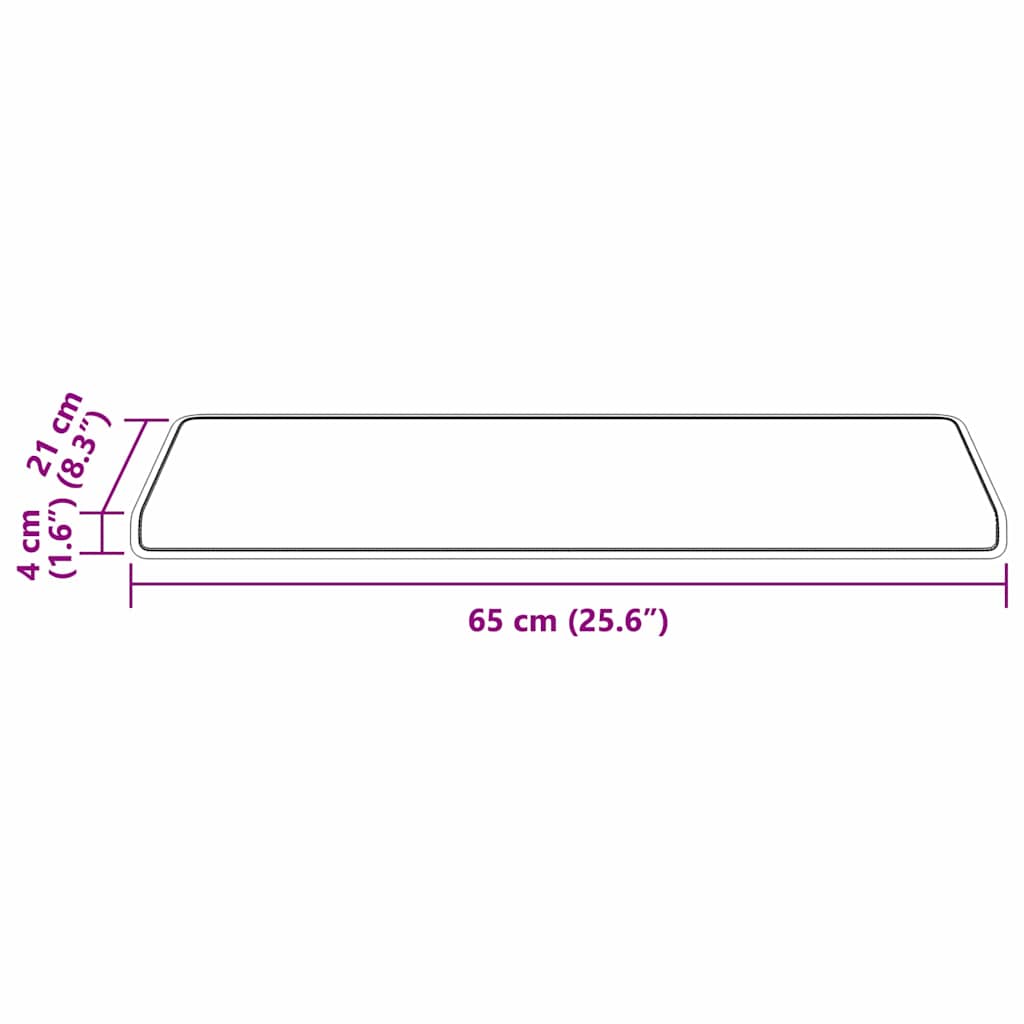 Samoljepljivi stepenasti ulošci 15 pcs Crvena 65 x 21 x 4 cm